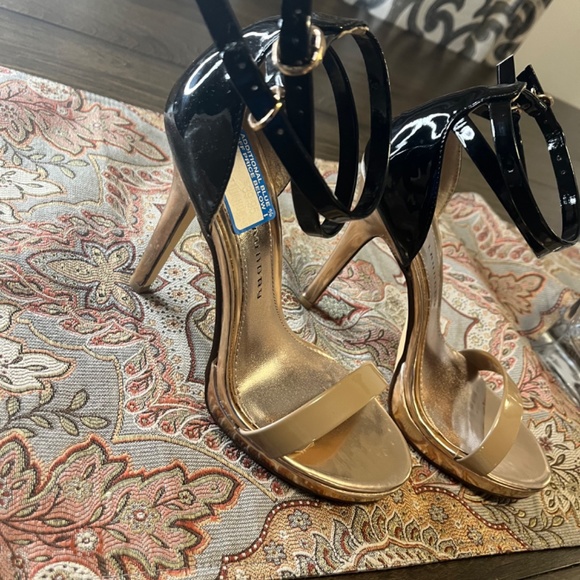 New Black /3Tone colors Roségold and beige Patent heels size 7 - Picture 5 of 7